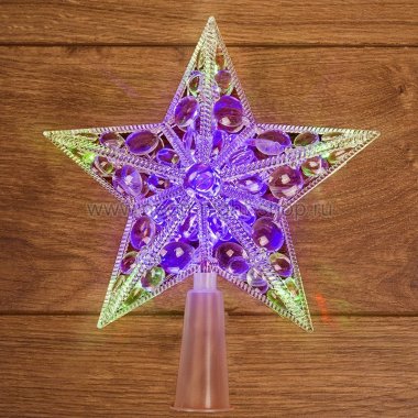 

Фигура светодиодная Neon-Night Звезда, высота: 17 см, цвет подсветки: RGB, питание: сеть, пластик (501-002), Звезда
