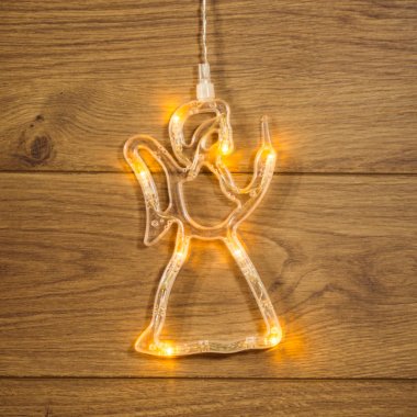 

Фигура светодиодная Neon-Night Ангелок, высота: 20 см, батарейки в комплекте, цвет подсветки: белый, питание: 3xAAA, пластик (501-015), Ангелок