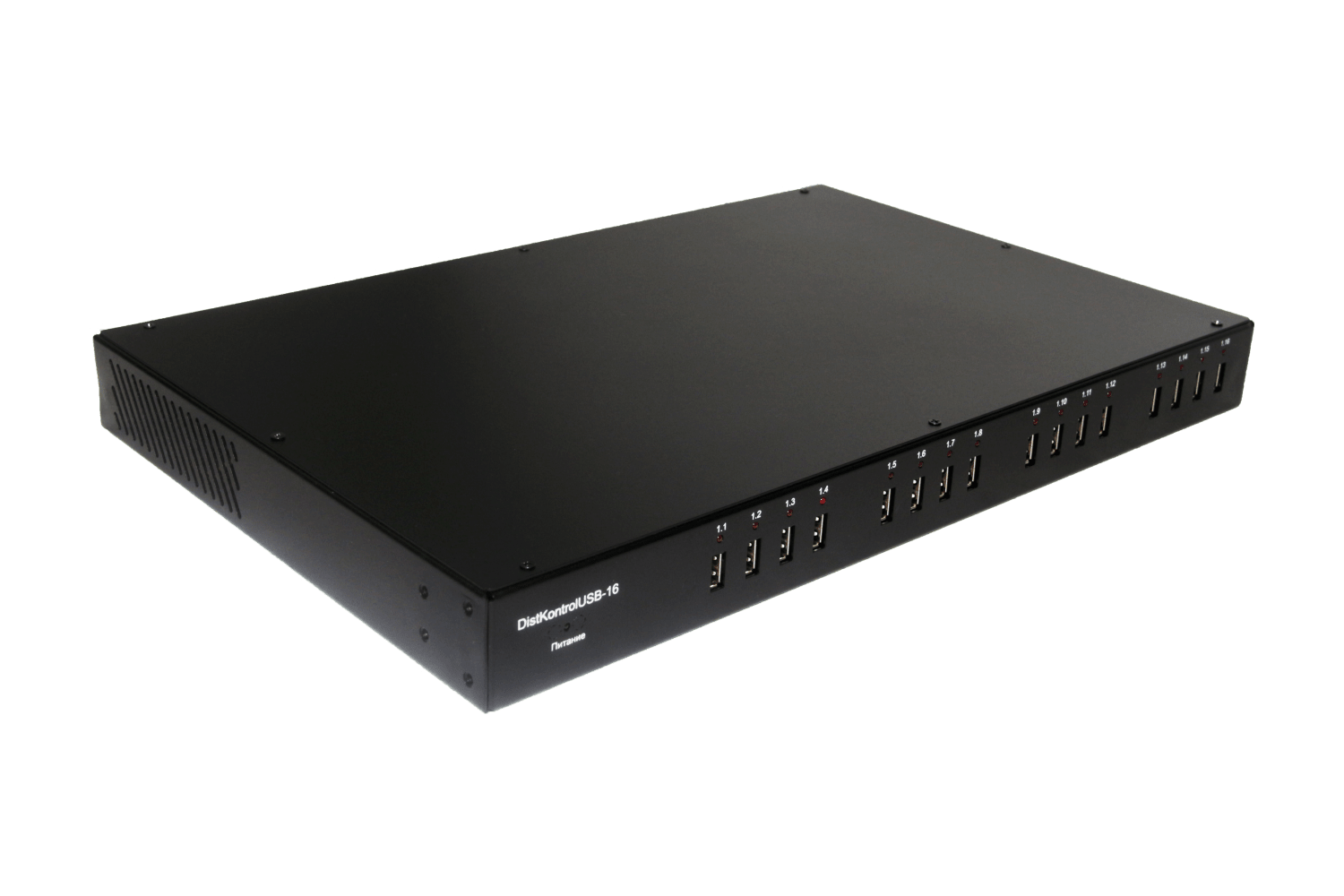 Управляемый USB over IP концентратор DistKontrol USB-16 2.0