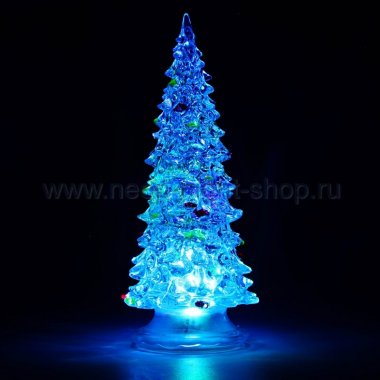 

Фигура светодиодная Neon-Night Елочка, высота: 25 см, батарейки в комплекте, цвет подсветки: RGB, питание: 3xAAA, пластик (513-024), Елочка