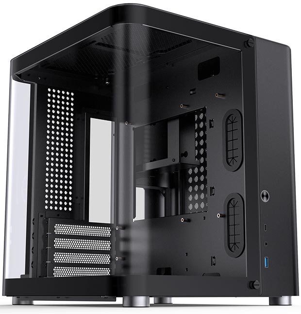 Корпус JONSBO TK-1, mATX, Mini-Tower, USB 3.0, USB Type-C, черный, без БП (PCC_JB_TK-1_Black)