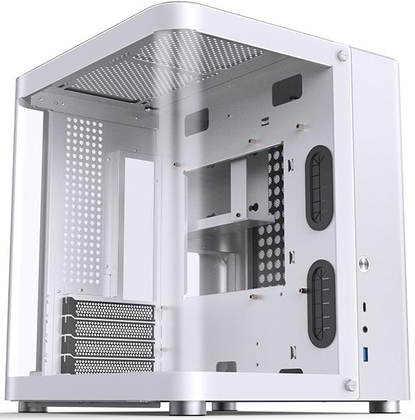 

Корпус JONSBO TK-1, mATX, Mini-Tower, USB 3.0, USB Type-C, белый, без БП (PCC_JB_TK-1_White), TK-1