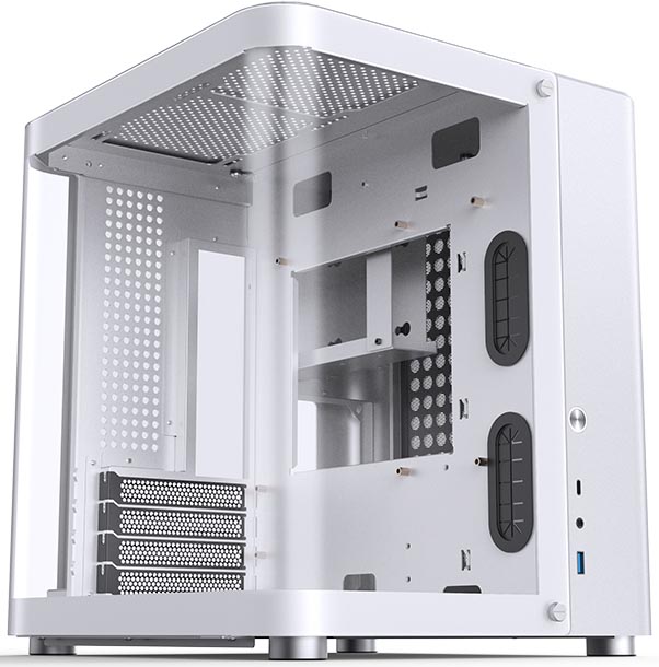 Корпус JONSBO TK-1, mATX, Mini-Tower, USB 3.0, USB Type-C, белый, без БП (PCC_JB_TK-1_White)