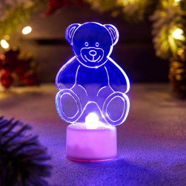 Фигура светодиодная Neon-Night Мишка 2D, высота: 8.5 см