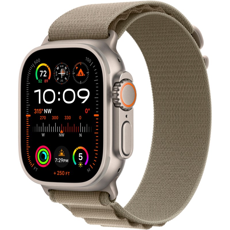 

Смарт-часы Apple Watch Ultra 2 49мм M OLED, титановый/зеленый Alpine Loop (MRFJ3ZA/A), Watch Ultra 2 49мм M