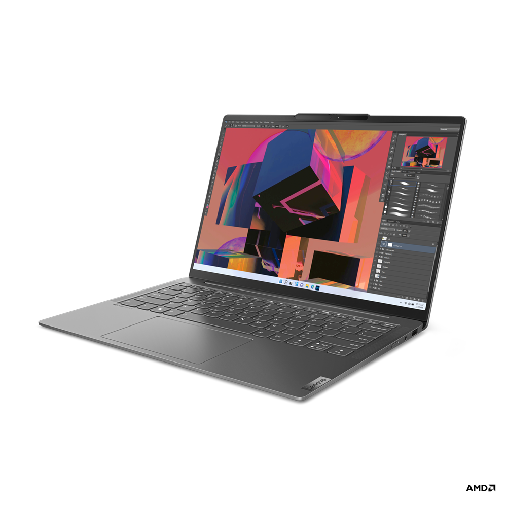 

Ноутбук Lenovo Yoga Slim 6 14APU8 14" IPS 2240x1400, AMD Ryzen 5 7540U 3.2 ГГц, 16Gb RAM, 512Gb SSD, W11, темно-серый (82X30005RK), Windows 11 Home (англ.), 14APU8