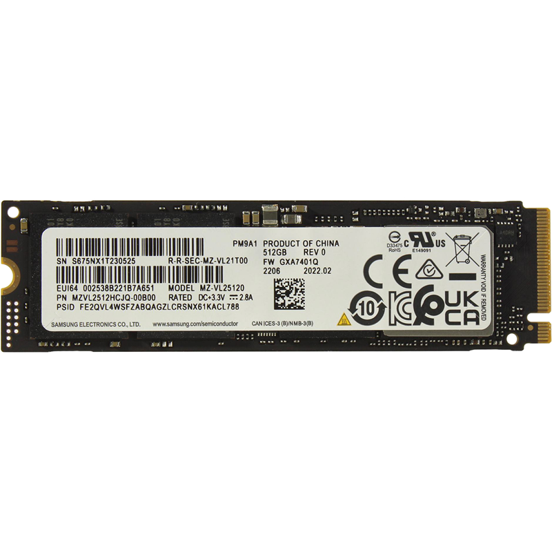 SSD Samsung PM9A1 512Gb M.2 (MZVL2512HCJQ-00B0/07)