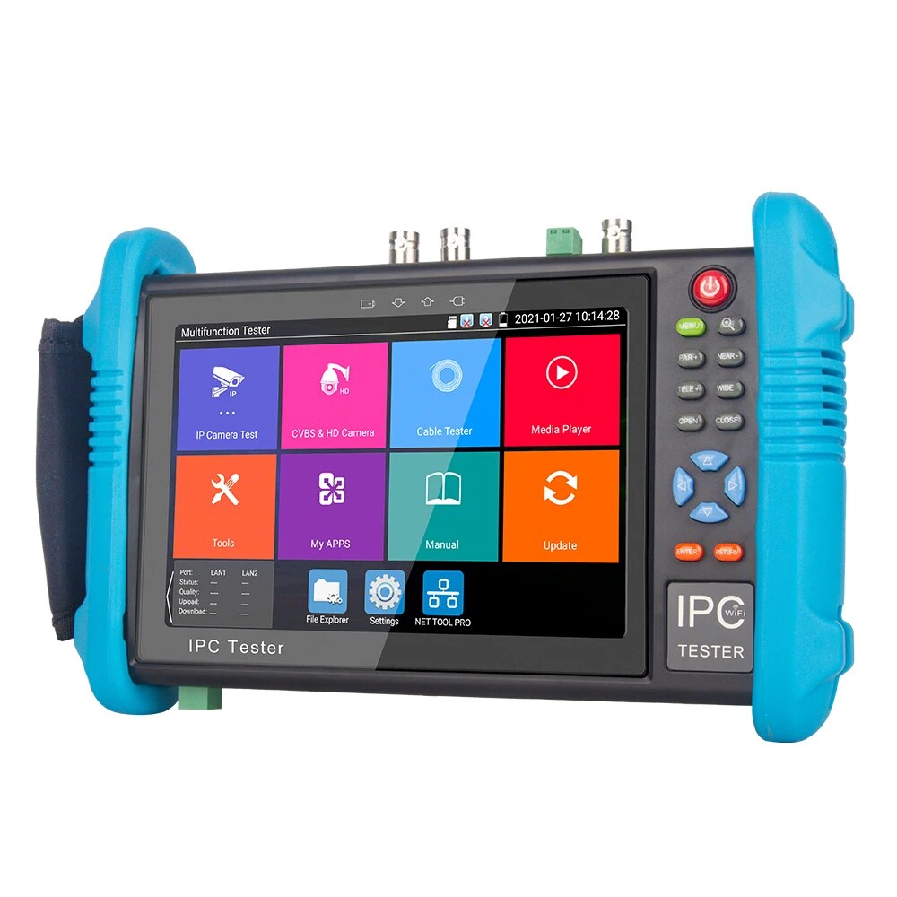 

Тестер Noyafa NF-IPC716, ADHS Plus, 7-дюймовый тестер камеры 4K, тестер CCTV, синий/черный (NF-IPC716), NF-IPC716