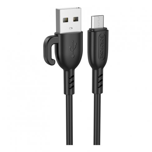 

Кабель USB-Micro USB, быстрая зарядка, 2.4А, 1 м, черный, Borofone Symbol BX91 (6974443389906), BX91