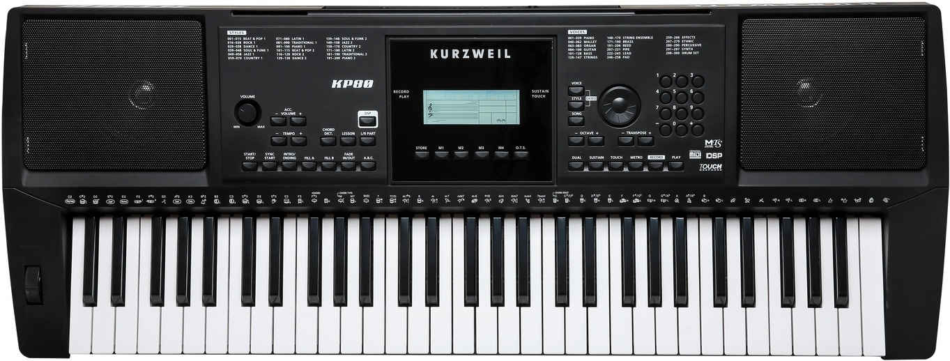 Синтезатор Kurzweil KP80 LB, клавиш 61 шт., черный