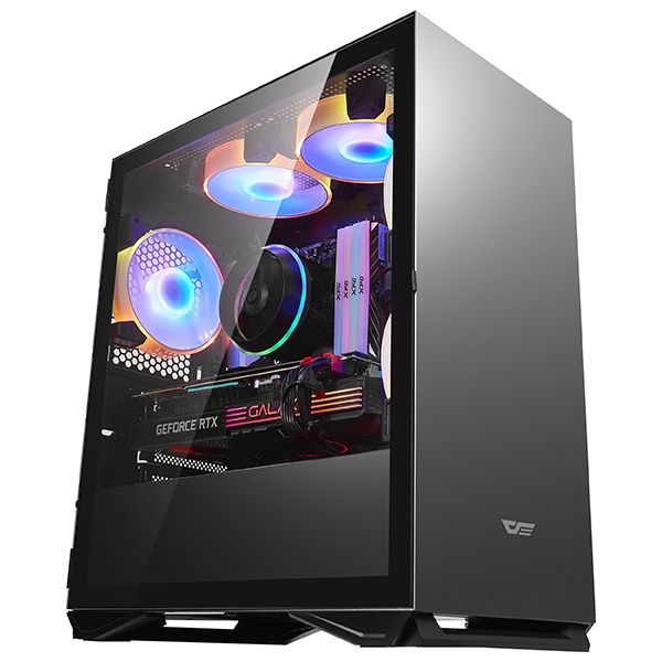 Корпус darkFlash DLM22, mATX, Mini-Tower, USB 3.0, черный, без БП (DLM22-BK)