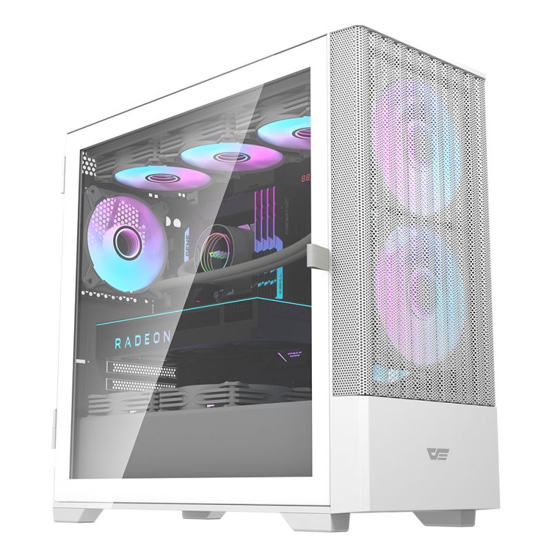 Корпус darkFlash DK415M, Midi-Tower, без БП, белый