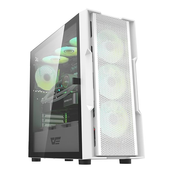 

Корпус darkFlash DK431, EATX, Midi-Tower, USB 3.0, RGB подсветка, белый, без БП (DK431-WH), DK431