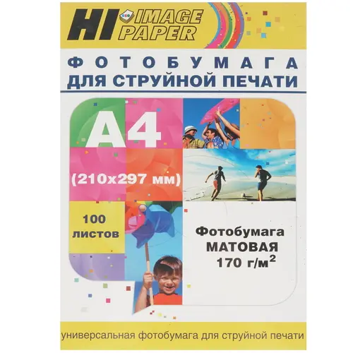 

Фотобумага A4 170 г/м² матовая, 100 листов, односторонняя, Hi-Black Hi-Image Paper A2118 для струйной печати