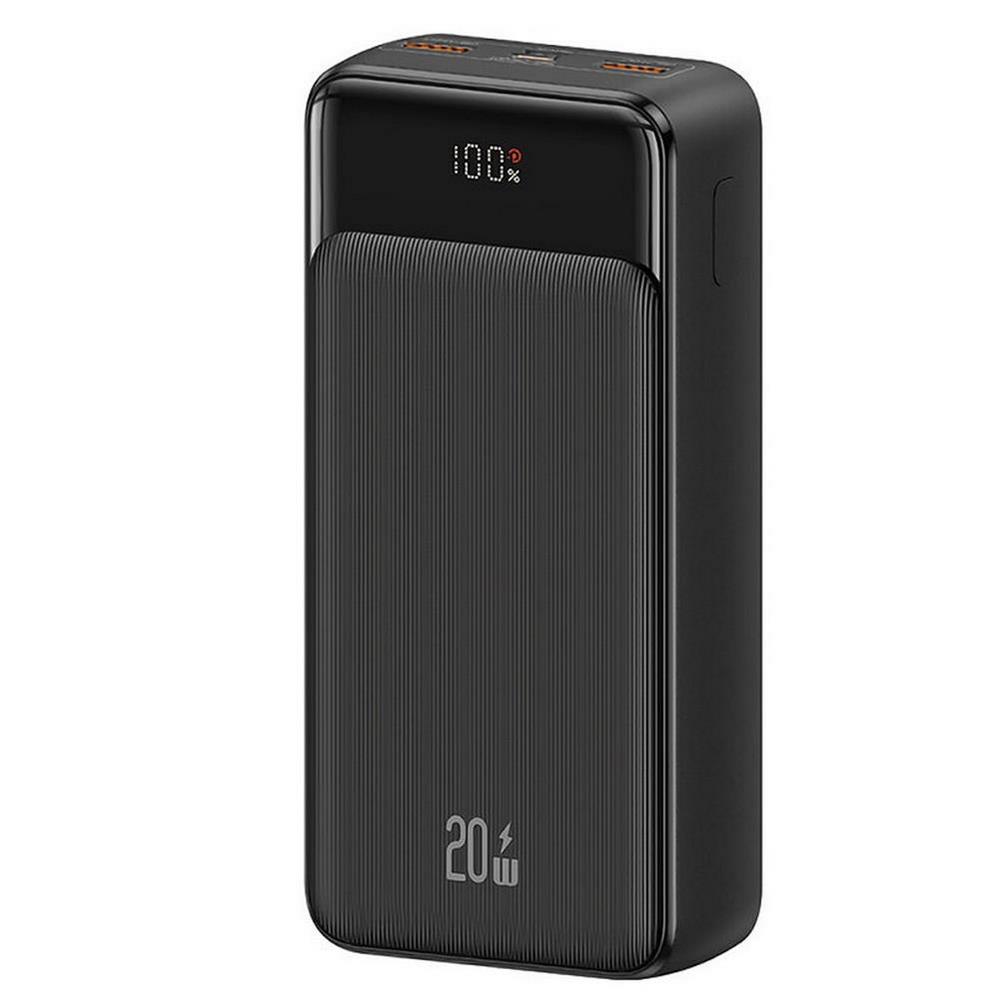 

Портативный аккумулятор (Powerbank) USAMS US-CD201, 30 А·ч, 3xUSB, Type-C, QC, черный (30KCD20101), US-CD201