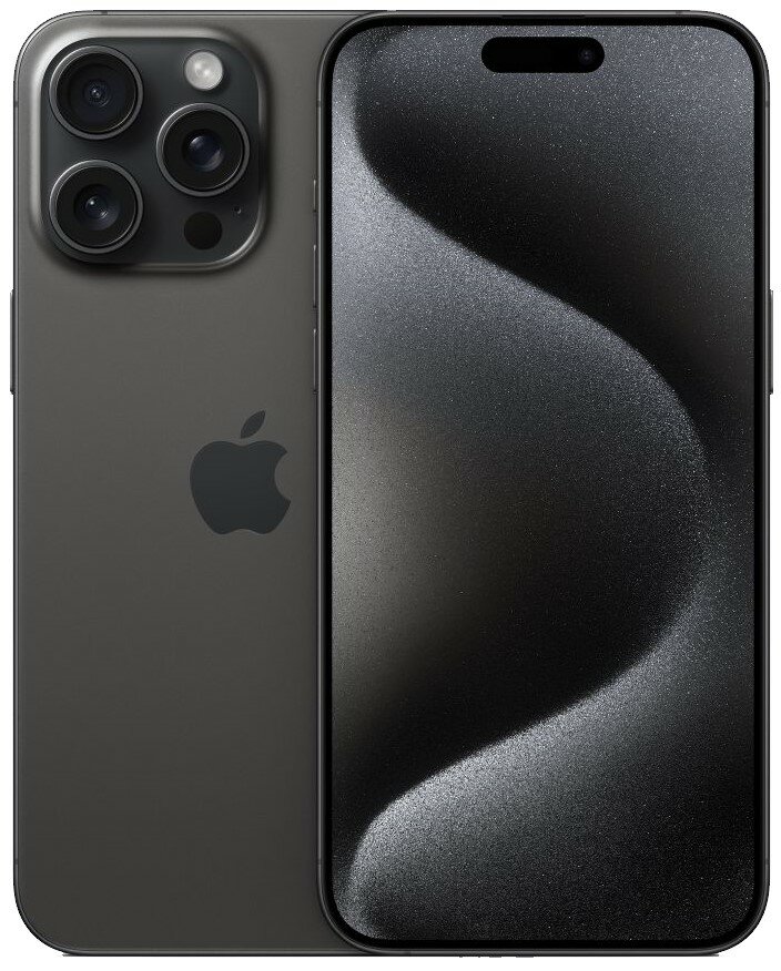 

Смартфон Apple iPhone 15 Pro Max A3108, 6.7" 1290x2796 OLED, Apple A17 Pro Bionic, 256Gb, 3G/4G/5G, NFC, Wi-Fi, BT, 3xCam, 2-Sim, USB Type-C, iOS 17, черный, iPhone 15 Pro Max A3108