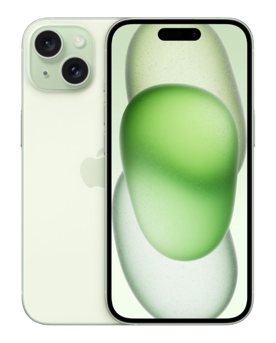 

Смартфон Apple iPhone 15 A3092, 6.1" 1179x2556 OLED, Apple A16 Bionic, 256Gb, 3G/4G/5G, NFC, Wi-Fi, BT, 2xCam, 2-Sim, USB Type-C, iOS 17, зеленый, iPhone 15 A3092