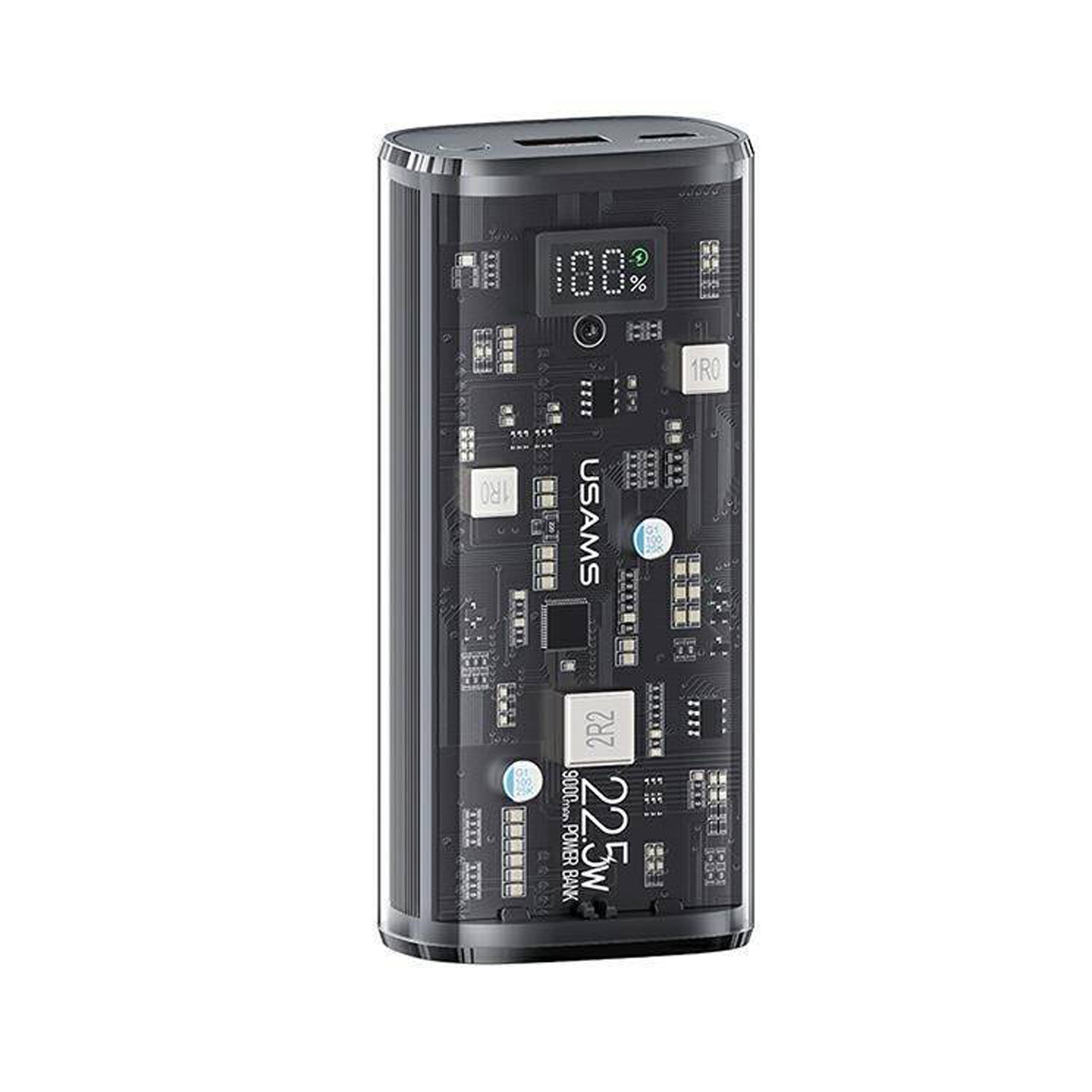 Портативный аккумулятор (Powerbank) USAMS US-CD189, 9 А·ч, 2xUSB, 2.1А, Type-C, QC, PD, черный (10KCD18901) - фото 1