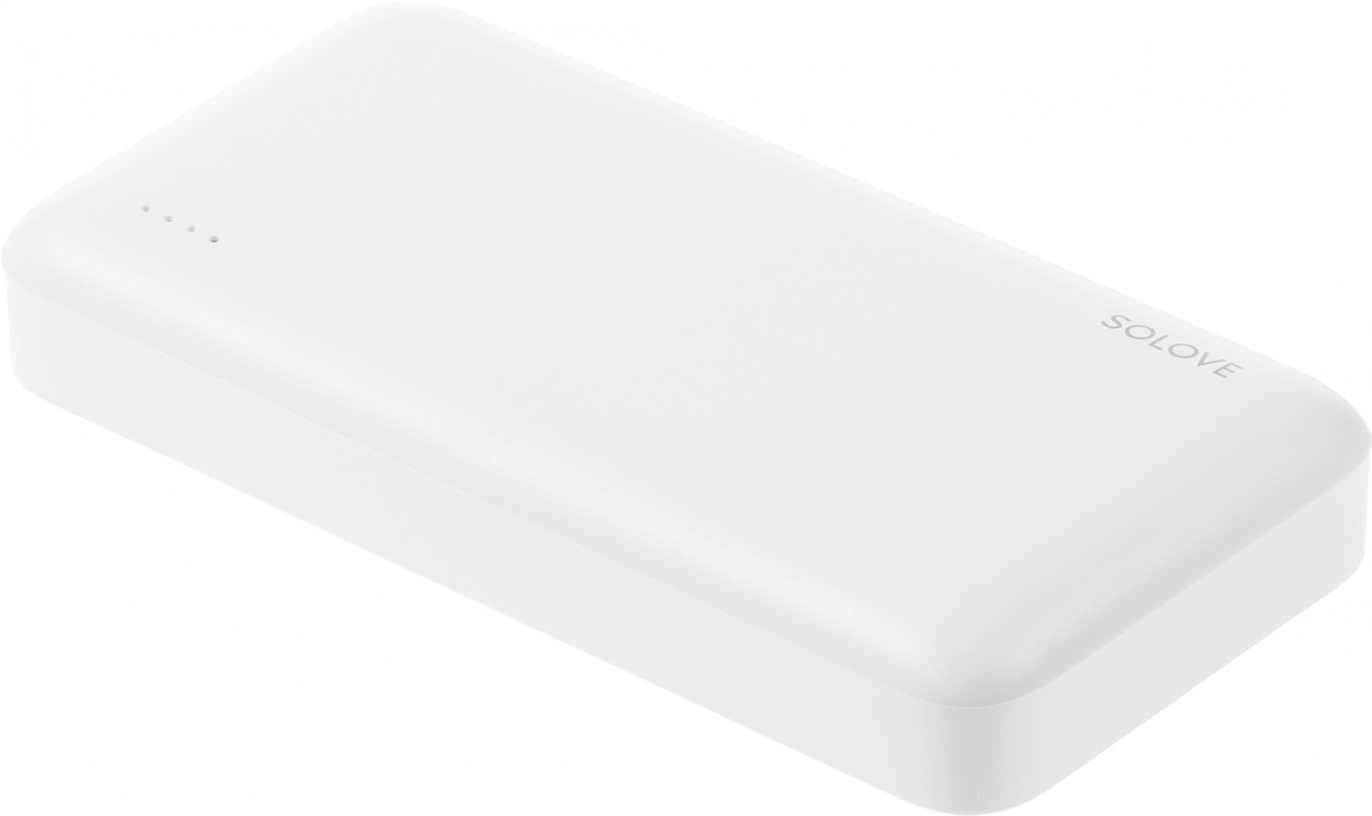 

Портативный аккумулятор (Powerbank) Solove 003M WHITE RUS, 20000 мА·ч, 2xUSB, 3А, Type-C, QC, белый, 003M WHITE RUS