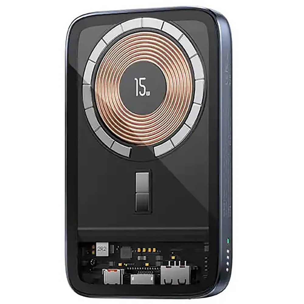 

Портативный аккумулятор (Powerbank) USAMS US-CD184 PB67, 10 А·ч, 2xUSB, 4.5А, Type-C, QC, PD, QI, серый (10KCD18401), US-CD184 PB67