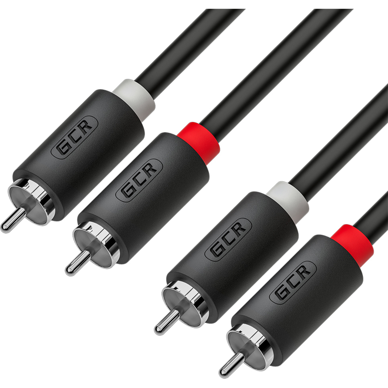

Кабель 2xRCA(M)-2xRCA(M), 10 м, черный GCR (GCR-54124)