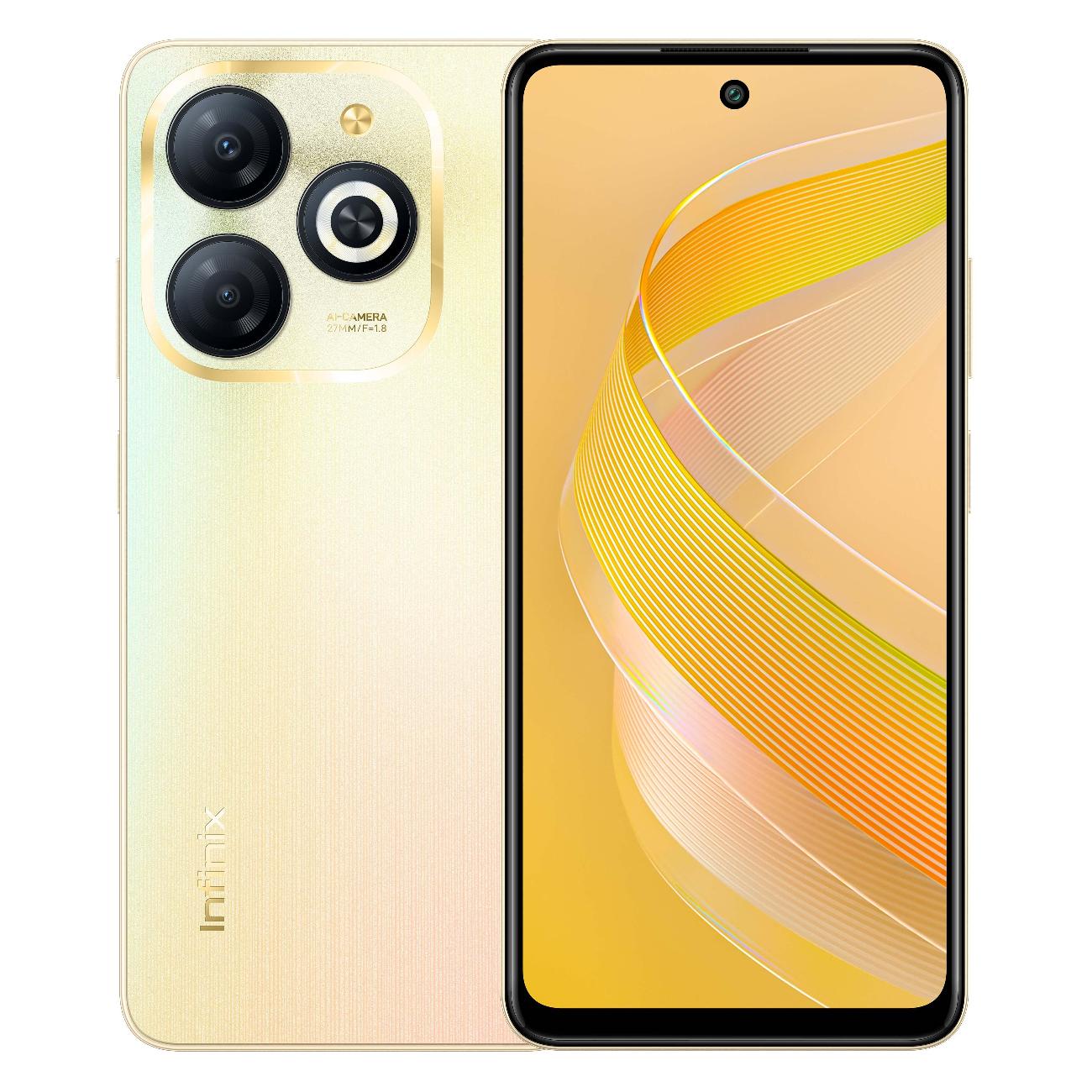 

Смартфон Infinix SMART 8, 6.6" 720x1612 IPS, Unisoc Tiger T606, 4Gb RAM, 128Gb, 3G/4G, Wi-Fi, BT, 2xCam, 2-Sim, 5000 мА⋅ч, USB Type-C, Android 13, золотистый, SMART 8