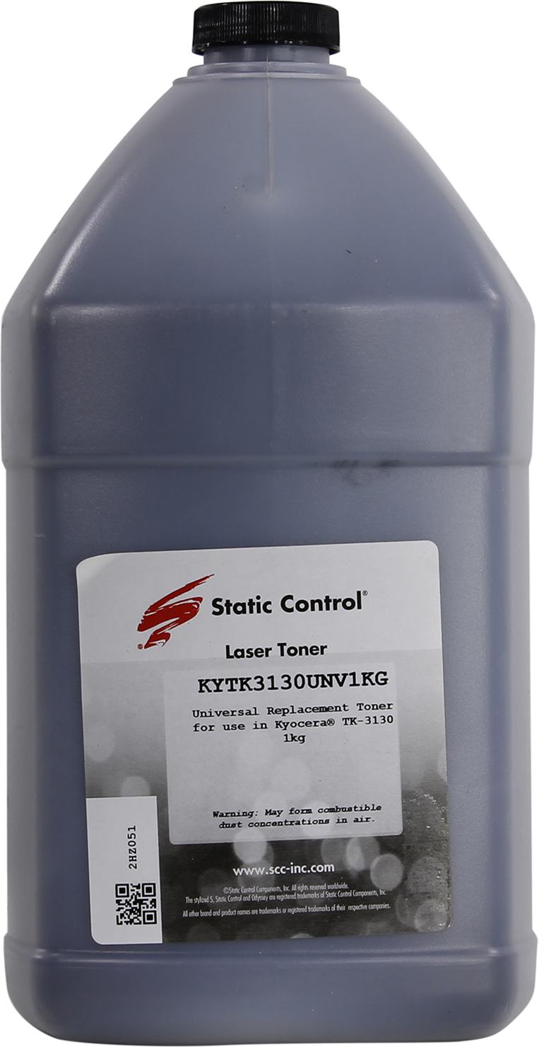 Тонер Static Control KYTK3130UNV1KG, канистра 1 кг, черный, совместимый для Kyocera (KYTK3130UNV1KG)
