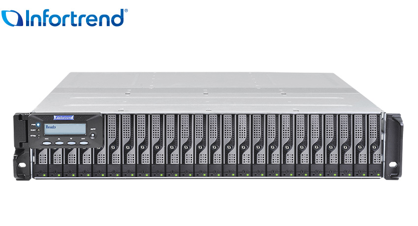 

Система хранения Infortrend EonStor DS 3024B, 24x2.5" SAS HS, 4x1Gb iSCSI, 2x460 Вт, 2U (DS3024RUCB00C-8U30), DS 3024B