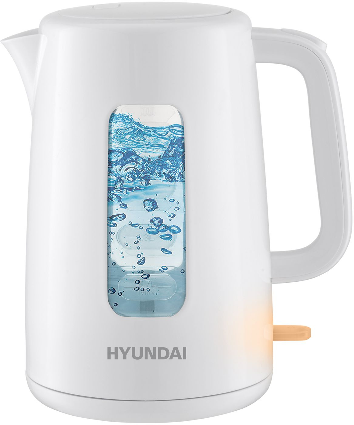 

Чайник электрический Hyundai HYK-P3501 2.5л. 2.2 кВт, пластик, белый, HYK-P3501