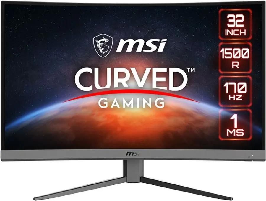 

Монитор 31.5" MSI G32C4 E2 VA, изогнутый, 1920x1080 (16:9), 250кд/м2, 170 Гц, 1 мс, 178°/178°, HDMI, DisplayPort, черный (9S6-3DA61T-050), G32C4 E2