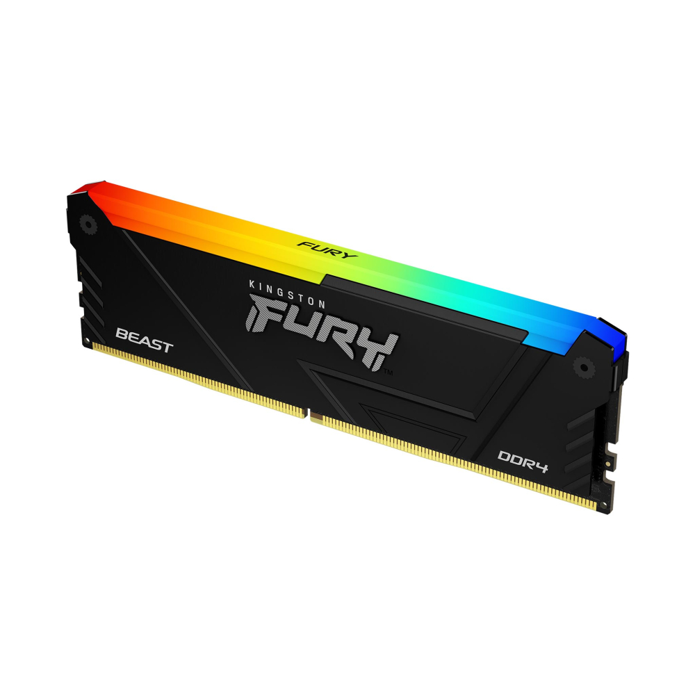 

Память DDR4 DIMM 32Gb, 3200MHz, CL16, 1.35V, Kingston, FURY Beast RGB Black XMP (KF432C16BB2A/32) Retail, KF432C16BB2A/32