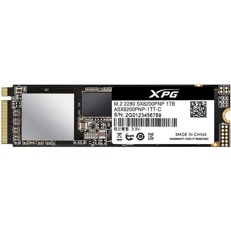 Твердотельный накопитель (SSD) ADATA 1Tb XPG SX8200 Pro, 2280, M.2 (ASX8200PNP-1TT-C) - фото 1