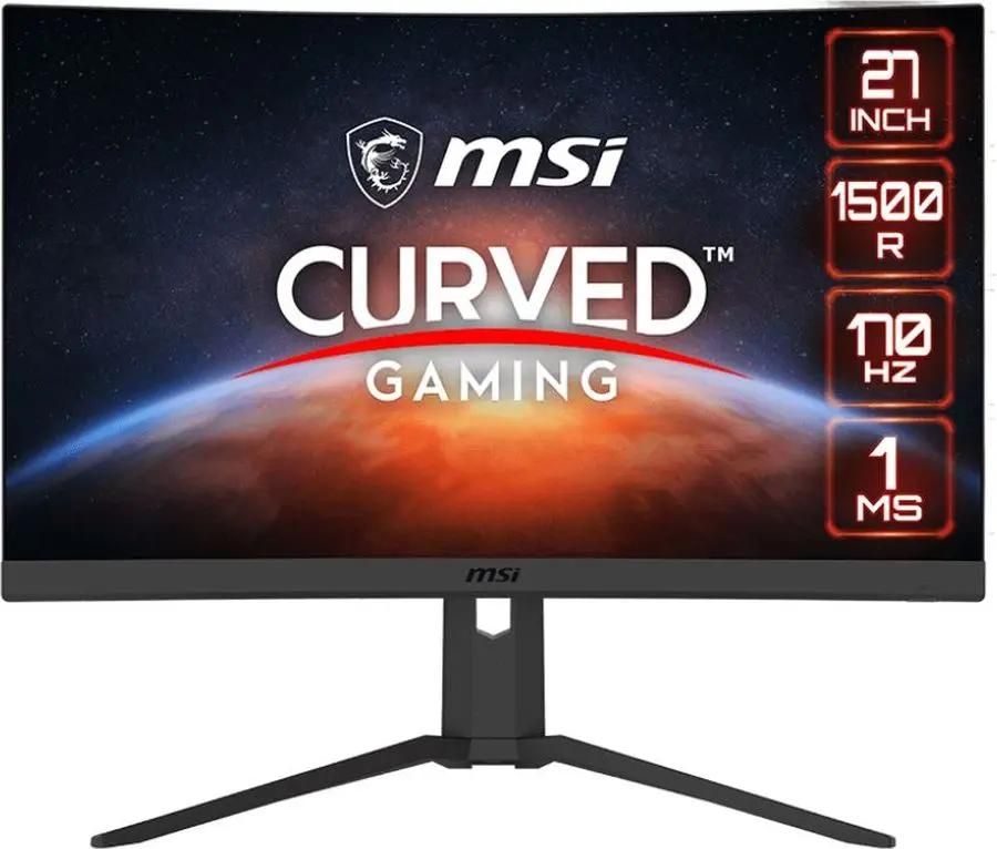 

Монитор 27" MSI G27CQ4P E2 VA, изогнутый, 2560x1440 (16:9), 250кд/м2, 170 Гц, 1 мс, 178°/178°, HDMI, DisplayPort, черный (9S6-3CB04T-057), G27CQ4P E2