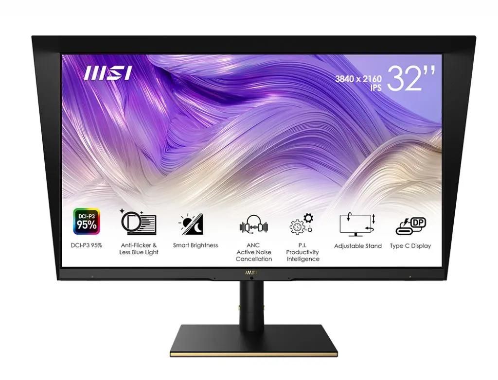 

Монитор 32" MSI Summit MS321UP IPS, 3840x2160 (16:9), 400кд/м2, 4 мс, 178°/178°, HDMI, DisplayPort, USB-Hub, черный (9S6-3DA98T-028), MS321UP