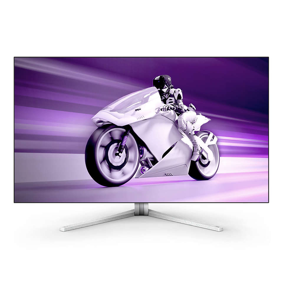 

Монитор 42" Philips Evnia 8000 42M2N8900/00 OLED, 3840x2160 (16:9), 450кд/м2, 138 Гц, 0.1 мс, 178°/178°, HDMI, DisplayPort, USB Type-C, белый (42M2N8900/00), 42M2N8900/00