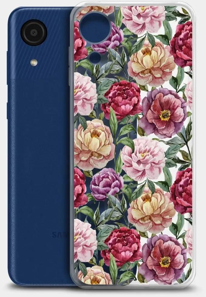 Чехол-накладка BoraSCO ArtWorks для смартфона Samsung Galaxy A03 Core, принт