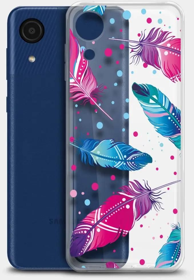 Чехол-накладка BoraSCO ArtWorks для смартфона Samsung Galaxy A03 Core, силикон, принт