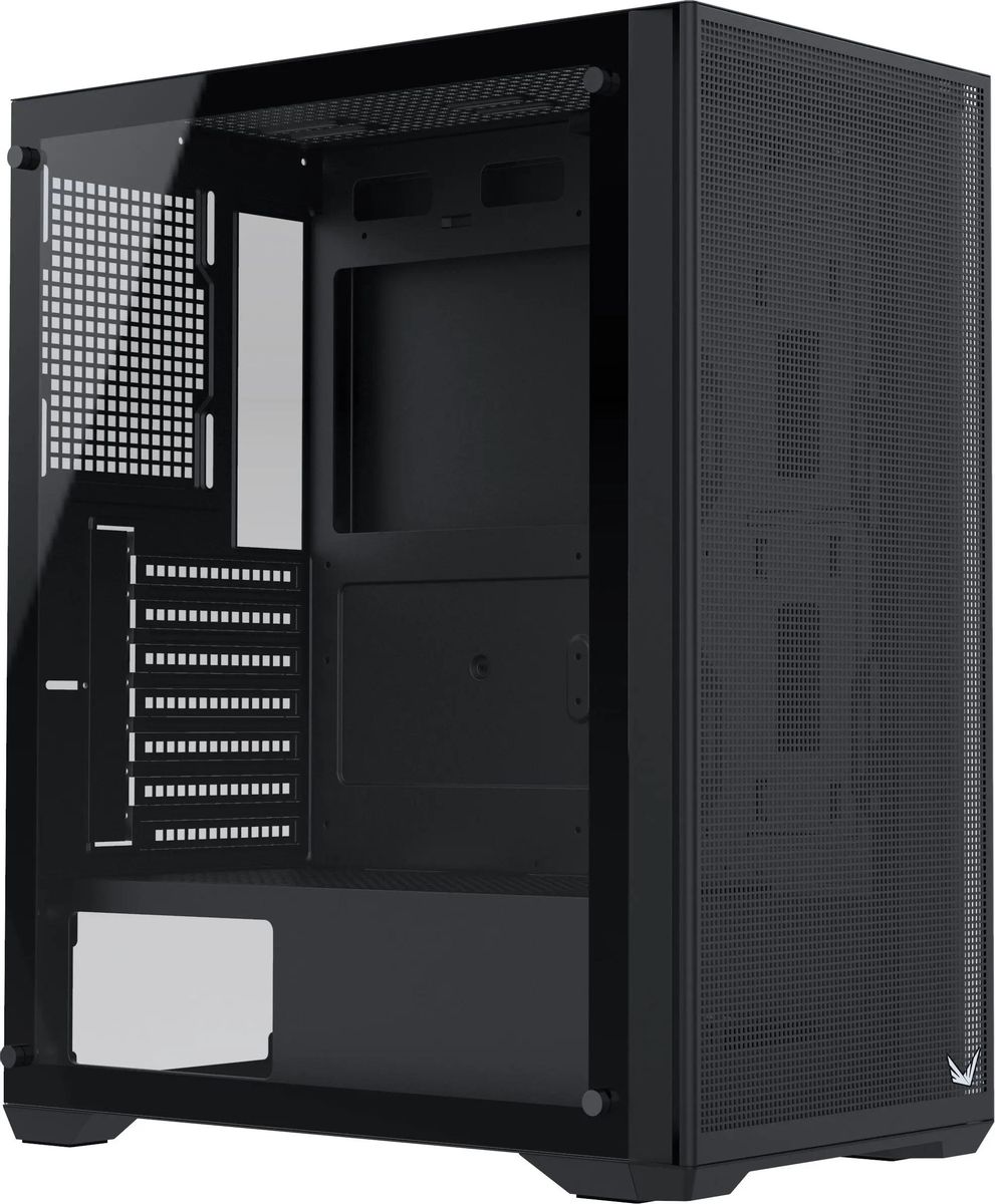 

Корпус Formula V Air Power G5, ATX, Midi-Tower, USB 3.0, USB Type-C, черный, без БП (AIR POWER G5 B), Air Power G5