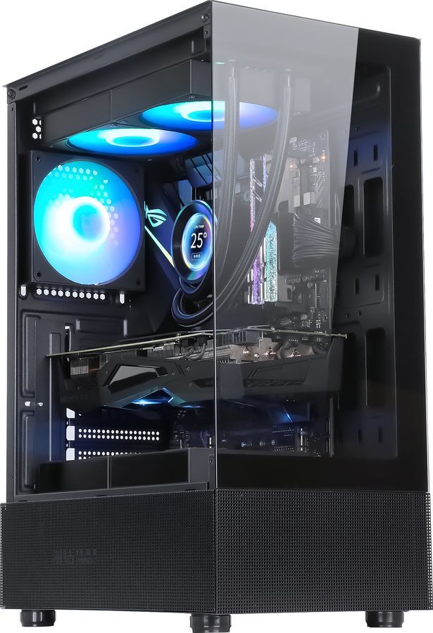 Корпус Formula Crystal Z1, ATX, Midi-Tower, USB 3.0, RGB подсветка, черный, без БП (CRYSTAL Z1) - фото 1