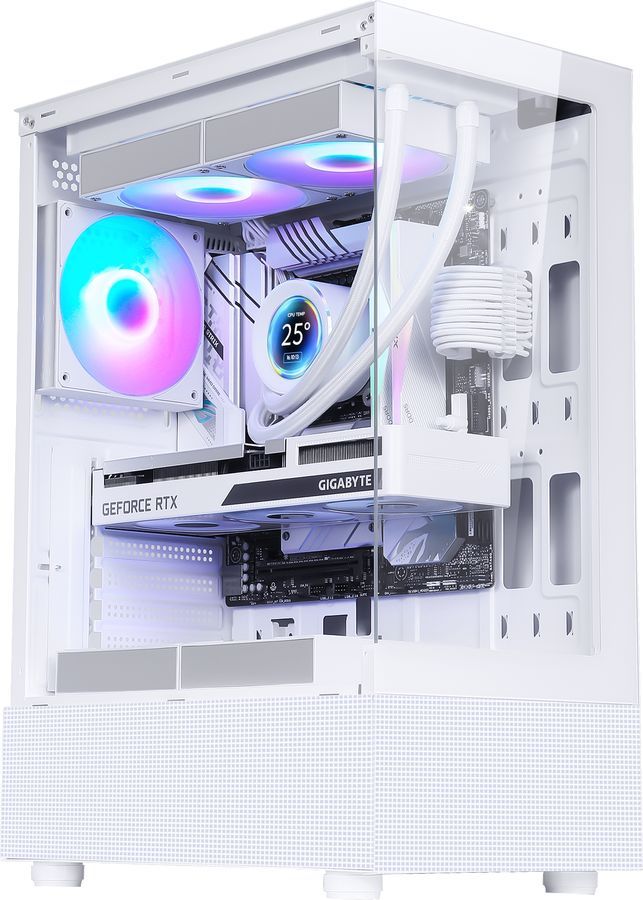 

Корпус Formula V Crystal Z1, ATX, Midi-Tower, USB 3.0, RGB подсветка, белый, без БП (CRYSTAL Z1 White), Crystal Z1