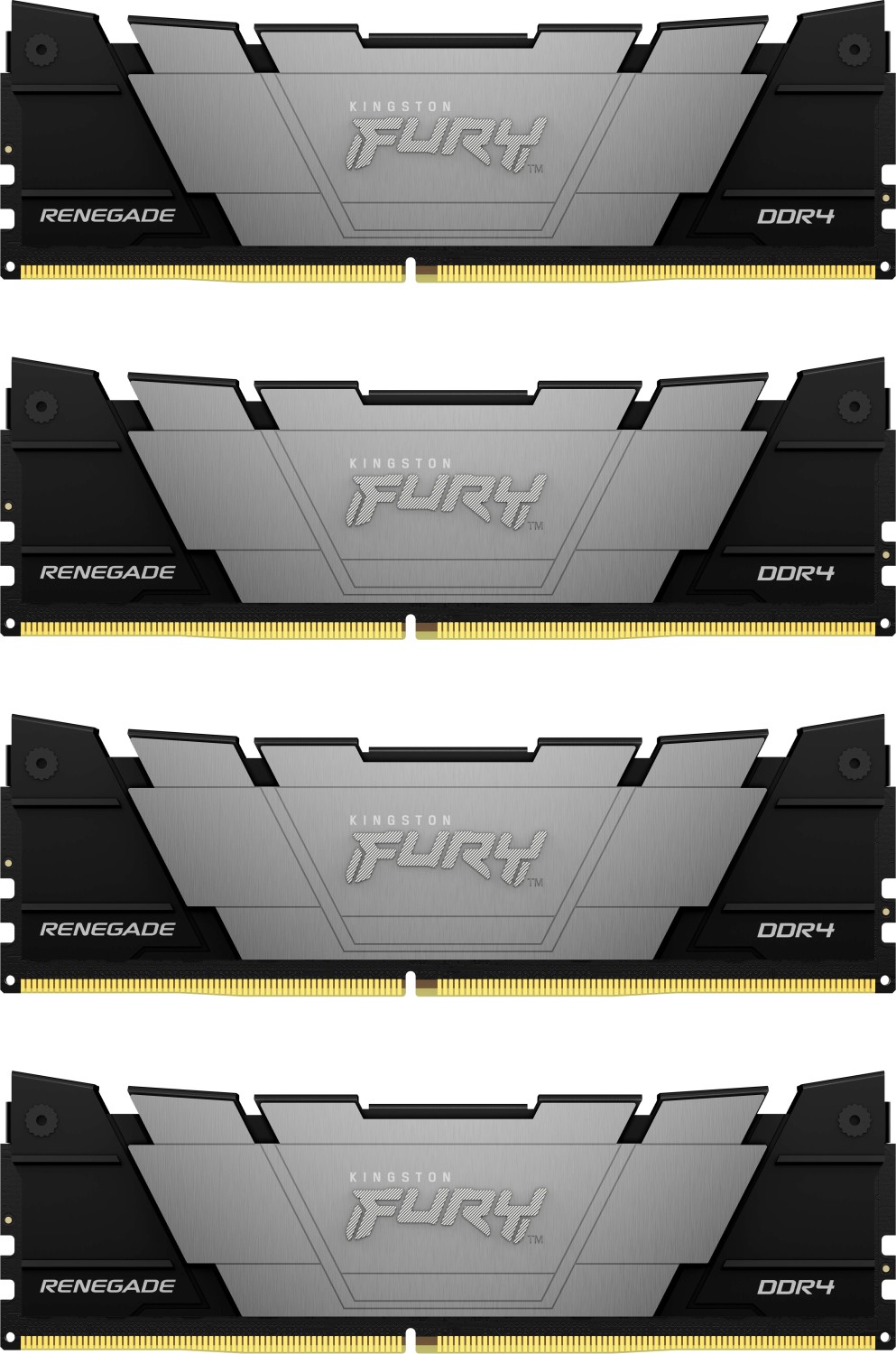 

Комплект памяти DDR4 DIMM 64Gb (4x16Gb), 3200MHz, CL16, 1.35V, Kingston, FURY Renegade Black (KF432C16RB12K4/64) Retail, KF432C16RB12K4/64