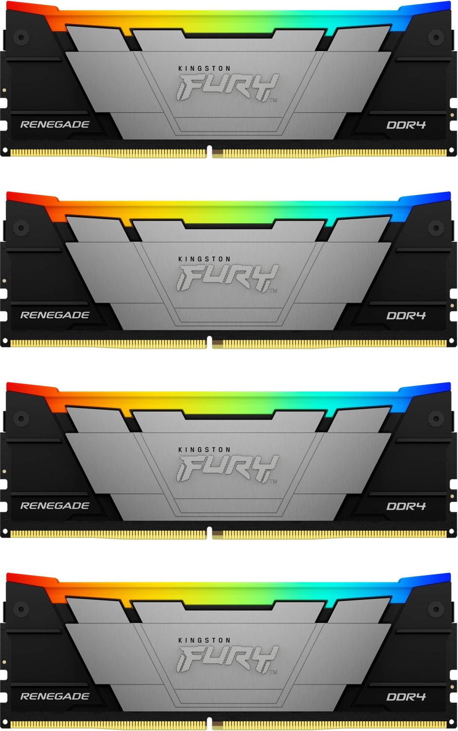 

Комплект памяти DDR4 DIMM 128Gb (4x32Gb), 3600MHz, CL16, 1.35V, Kingston, FURY Renegade RGB (KF436C18RB2AK4/128) Retail, KF436C18RB2AK4/128