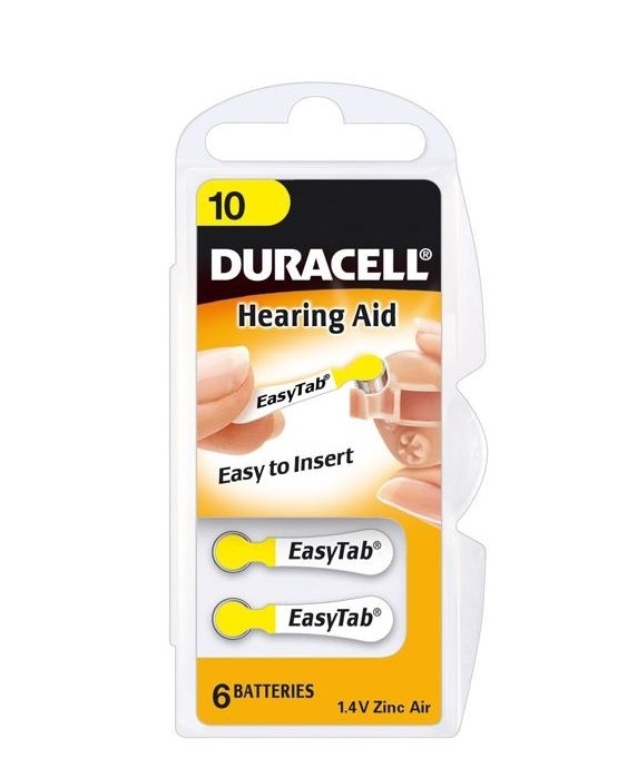 Батарея Duracell DA10, 1.4V, 6 шт. (DR DA10/6BL HA)