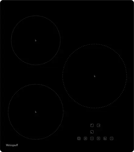 Индукционная варочная панель WEISSGAUFF HI 430 BA, 3 конфорки, черный (430967)