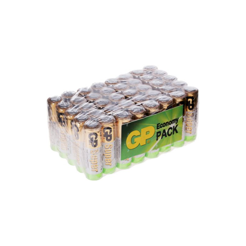 

Батарея GP Super Alkaline, AA (LR6), 1.5V, 40 шт. (4891199083211)
