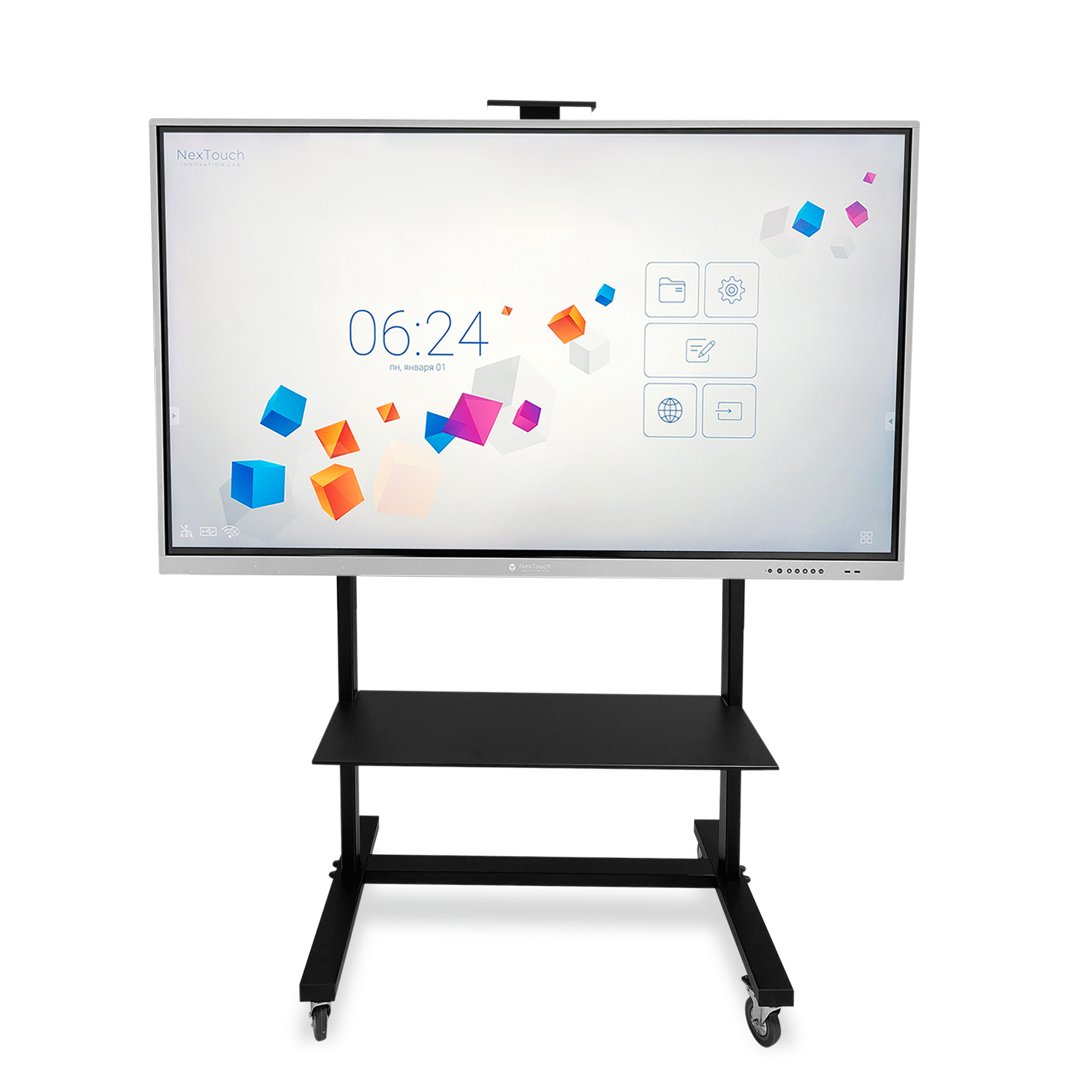 

Стойка Nextouch NextMobi ECO для интерактивных досок NexTouch, 55-75″, черный (NMENV1NNT55)