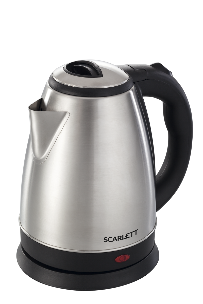 Чайник Scarlett SC-EK21S24 2л. 1800Вт, закрытая спираль, нержавеющая сталь, серебристый б/у, отказ от покупки, вскрыта упаковка