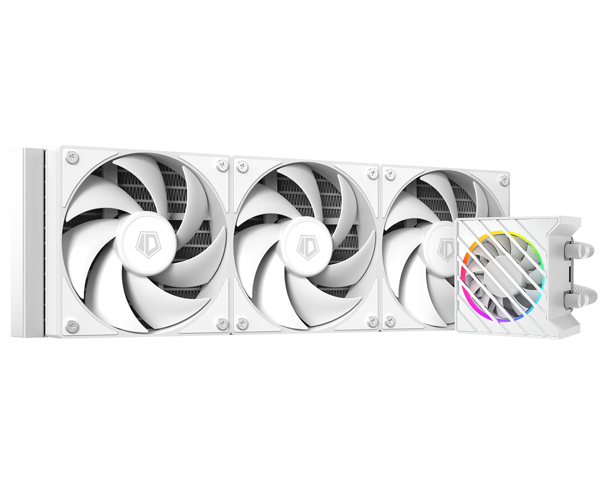 

Жидкостное охлаждение ID-COOLING DASHFLOW 360 XT LITE WHITE для Socket 115x/2066/2011/2011-3/1200/1700/AM5/AM4, 350 Вт, 3x120 мм, ARGB, белый (DASHFLOW 360 XT LITE WHITE), DASHFLOW 360 XT LITE WHITE