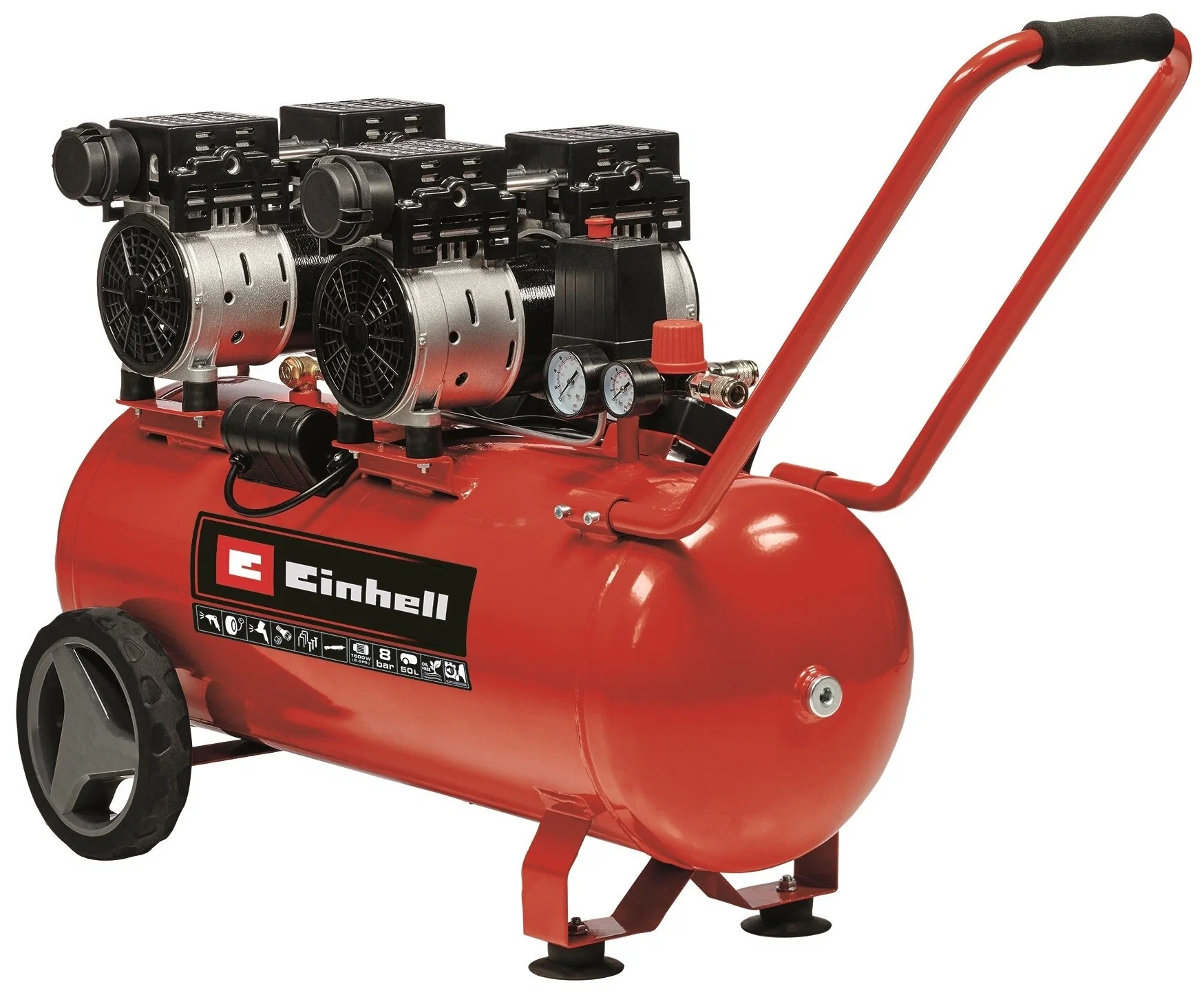 Компрессор воздушный Einhell Expert plus TE-AC 50 Silent, 50 л, 190л/мин