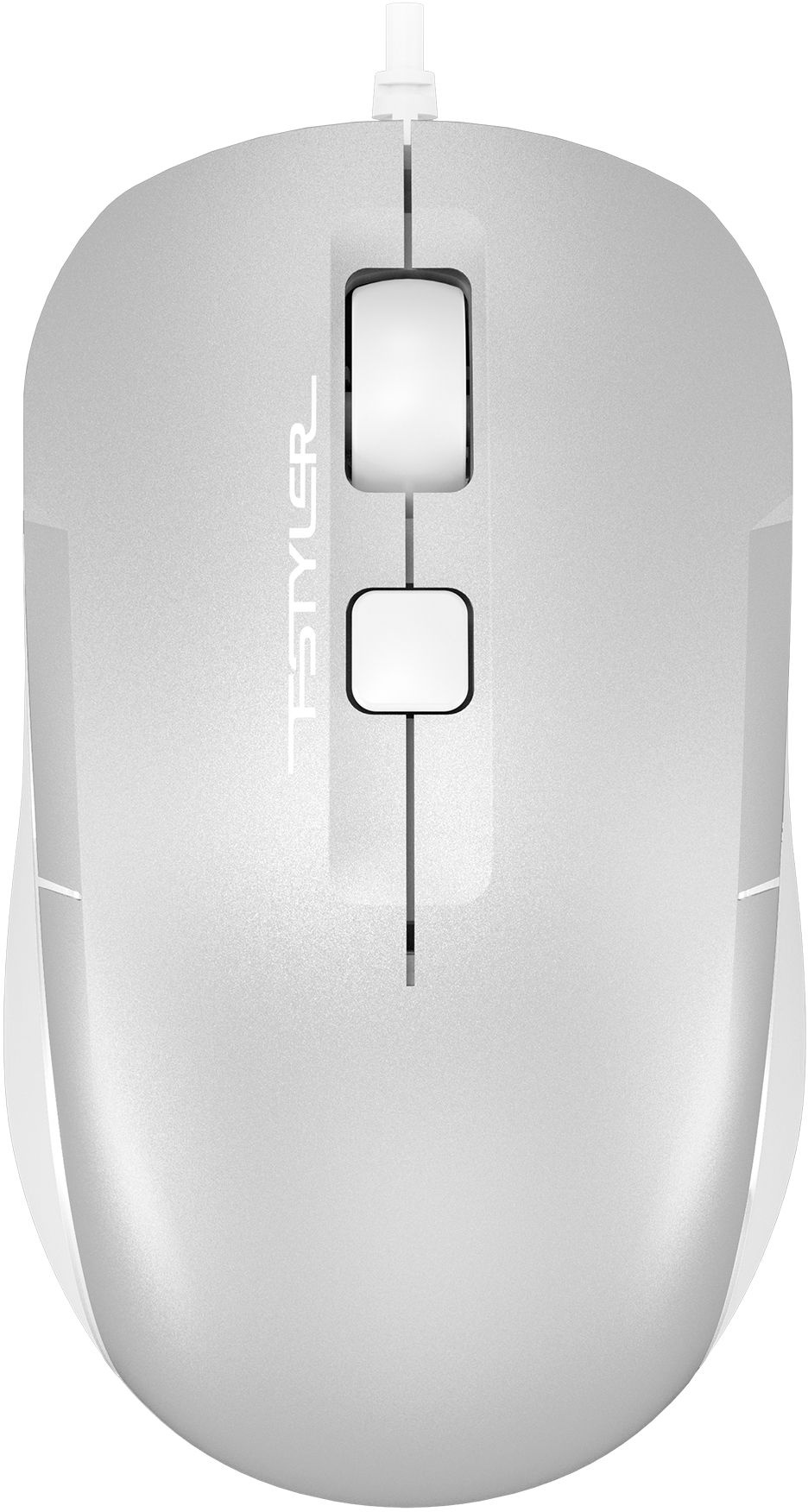 

Мышь проводная A4Tech Fstyler FM26, 1600dpi, оптическая светодиодная, USB, белый/серебристый (FM26 USB (ICY WHITE)), Fstyler FM26